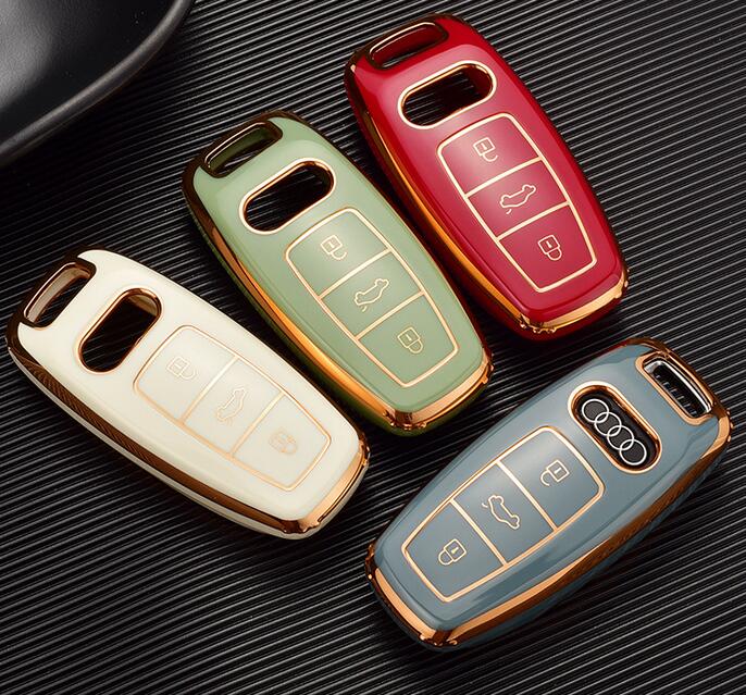 High quality waterproof TPU key cover for Audi ,with different colors to choose