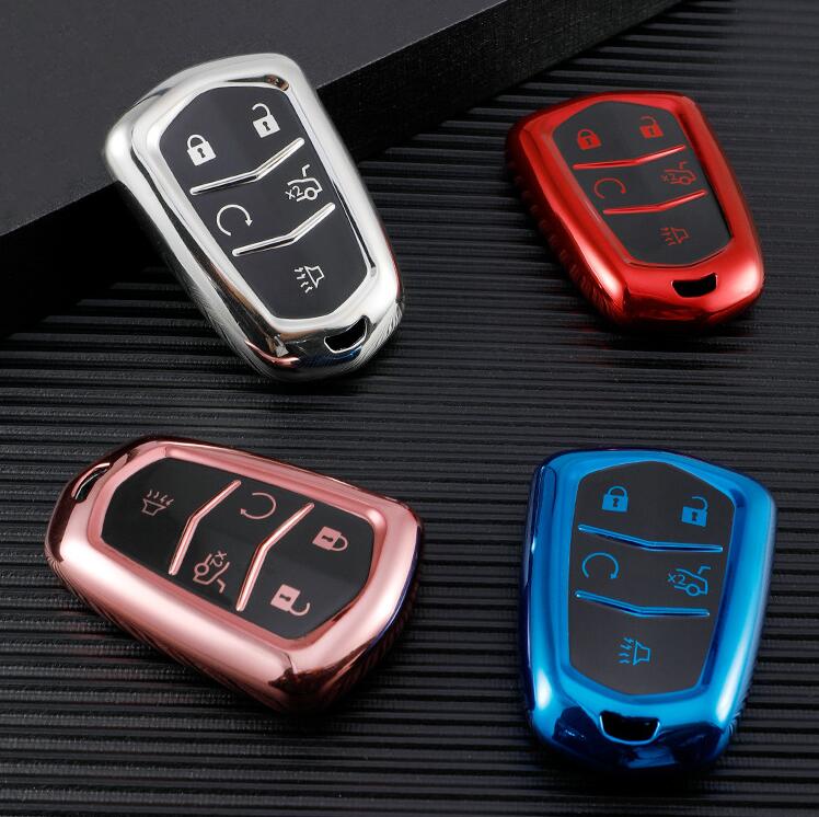 High quality waterproof TPU key cover for Cadillac,With different colors to choose