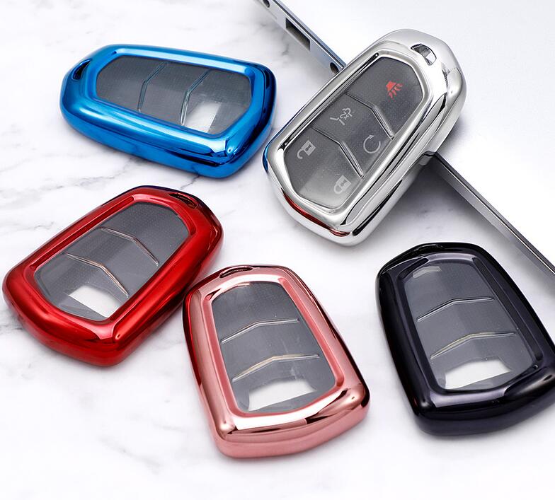 High quality waterproof TPU key cover for Cadillac,With different colors to choose