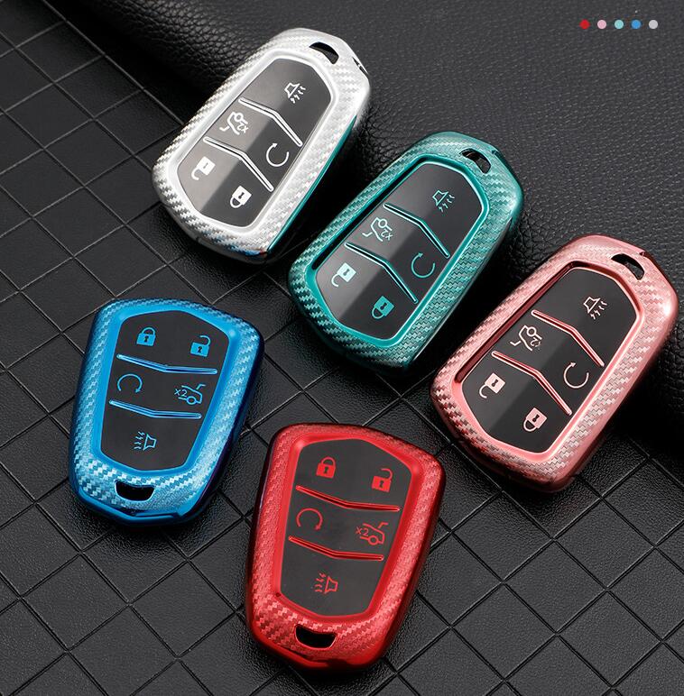 High quality waterproof TPU key cover for Cadillac,With different colors to choose